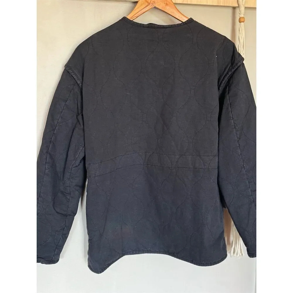 Universal Thread Women's XS Black Quilted Bomber‎ Jacket Casual Zip - Picture 4 of 6